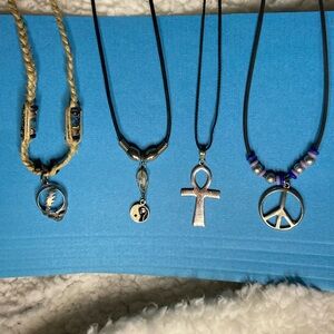 GRATEFUL DEAD and More! Hippie Lot of 4 Necklaces